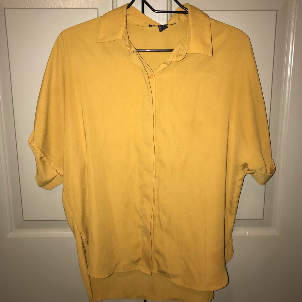 Silky button up short sleeve